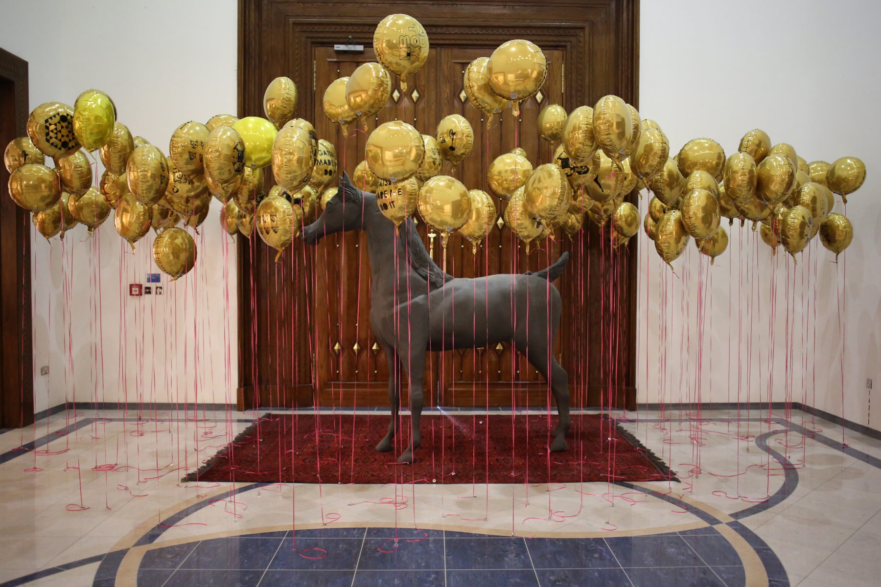 Installation at The Gallery at VCUarts Qatar, Tasmeem Doha 3ajeeb!, 2015