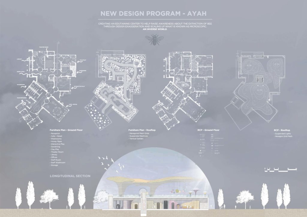 Maryam AlKuwari, Ayah, 2021, Interior Design, VCUarts Qatar, Bee, Emerging Designer in Middle East, Multi-functional play center in Doha