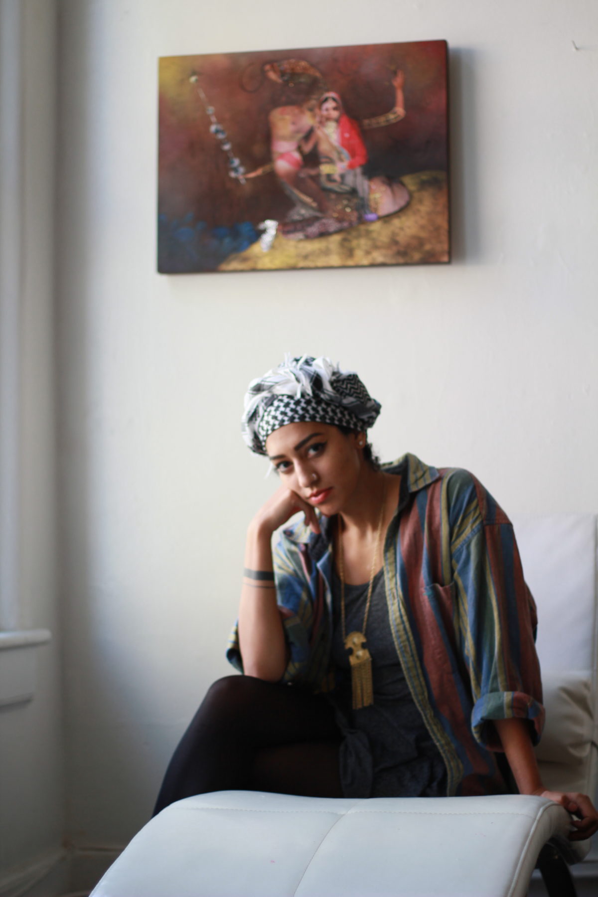 Female Artist Saba Taj Afrofuturism Portrait