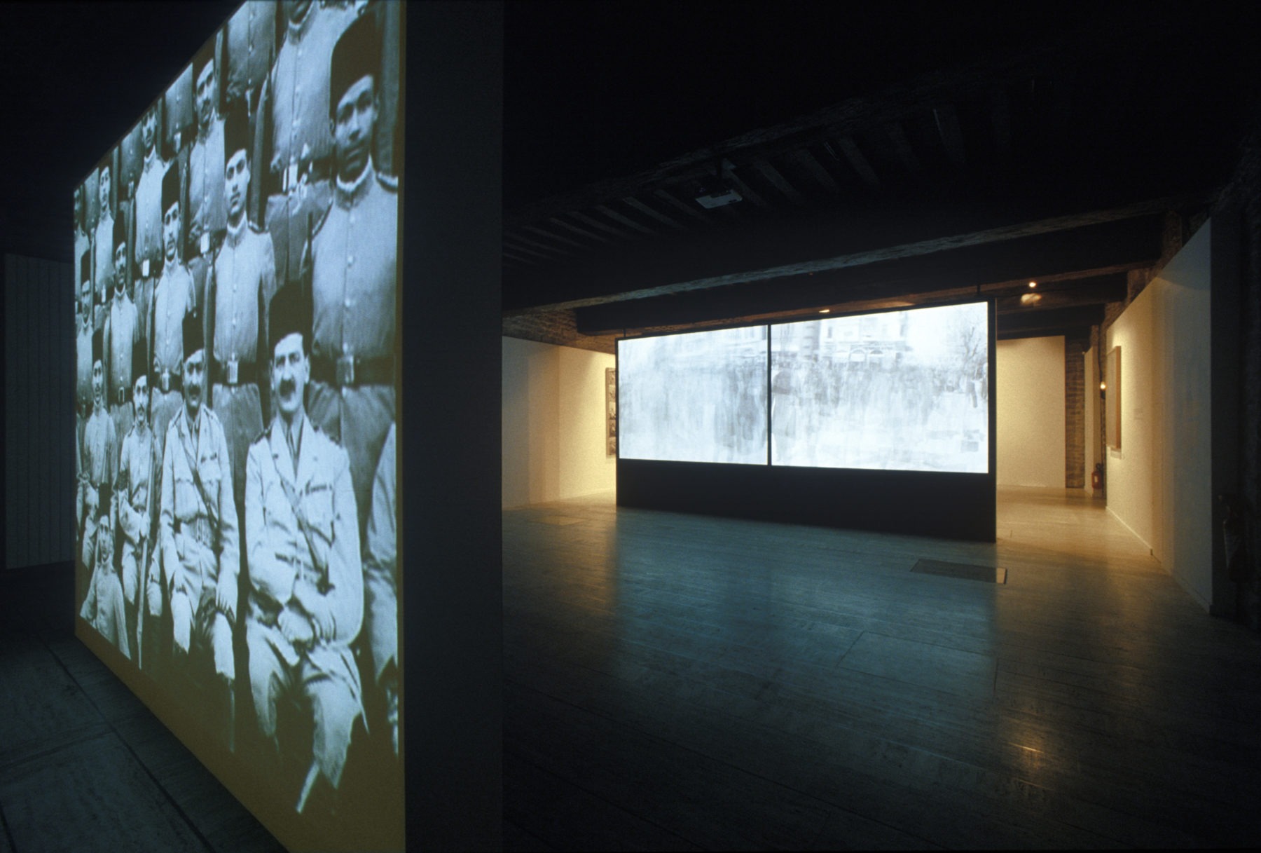 Walid Raad and Akram Zaatari, 'Mapping Sitting', 2002. Installation view at Musée Nicephore Niepce, 2004, courtesy of the artists and the Arab Image Foundation