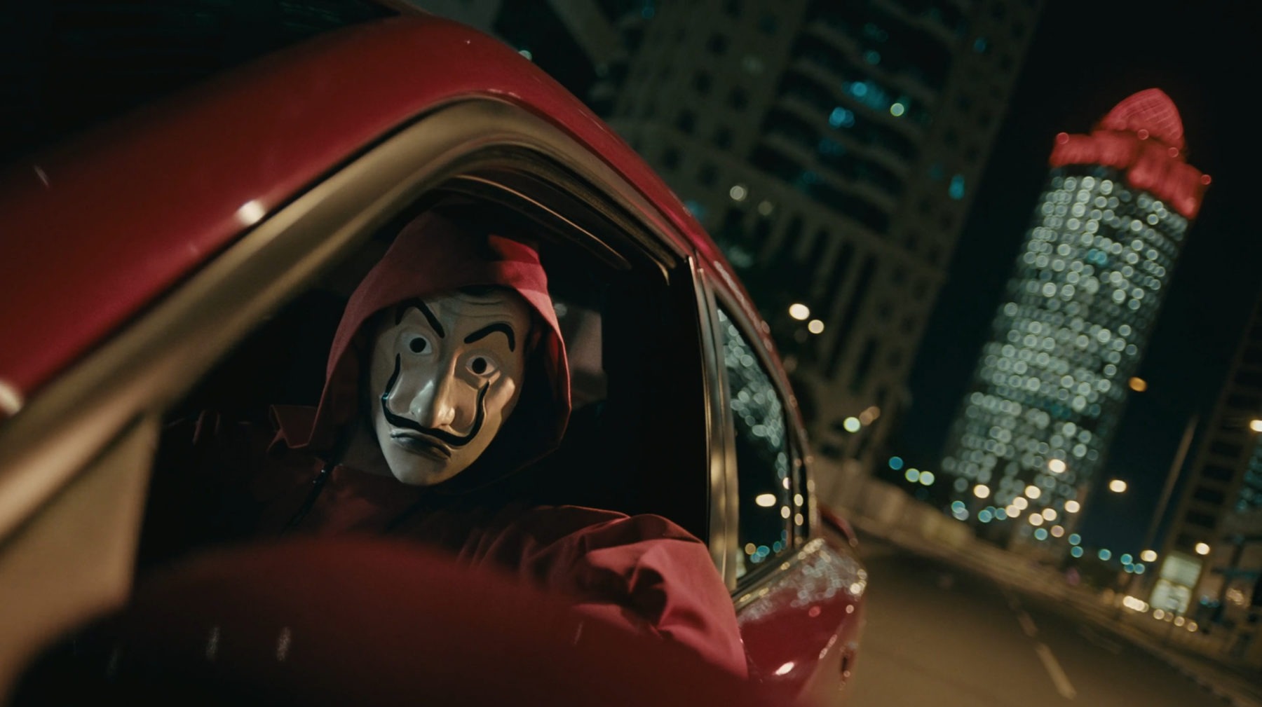 Ooredoo’s recent video commercial based on Netflix’s series Money Heist scripted and directed by Dimitri Yuri, ©Image courtesy of Dimitri Yuri