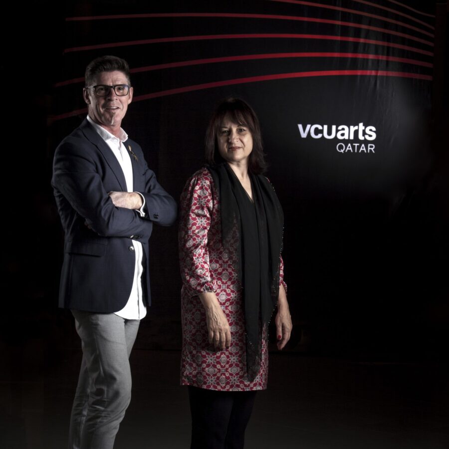 Mark DeCoste and Denise Tetreault, ©Raviv Cohen, VCUarts Qatar